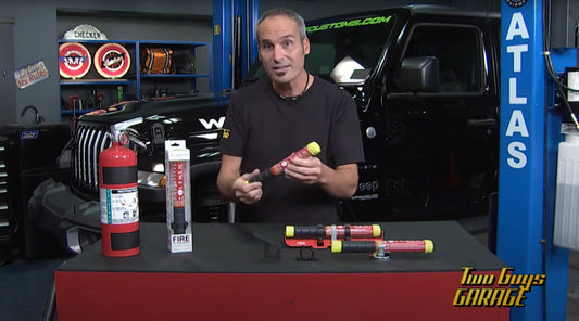TWO GUYS GARAGE REVIEW ELEMENT FIRE EXTINGUISHER