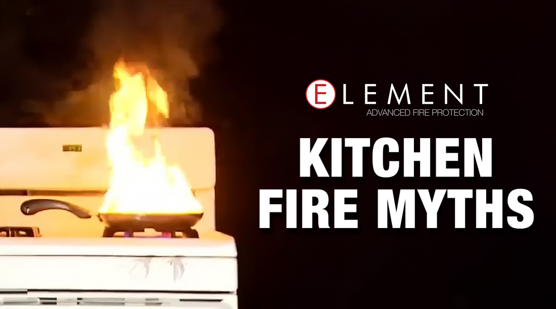 Stop Believing These Kitchen Fire Myths! A Fire Extinguisher Could Save Your Home.